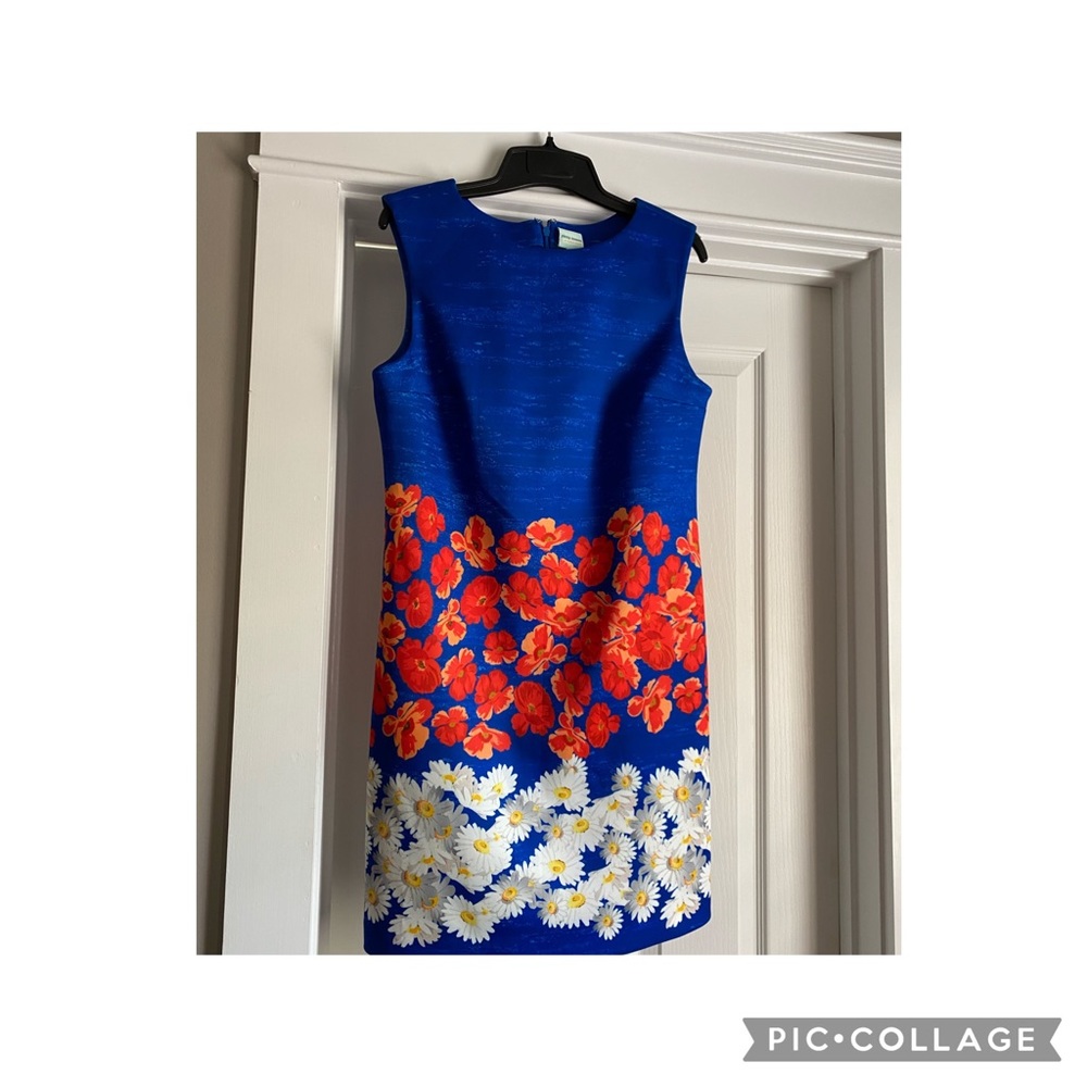 Plenty by Tracy Reese blue floral shift dress